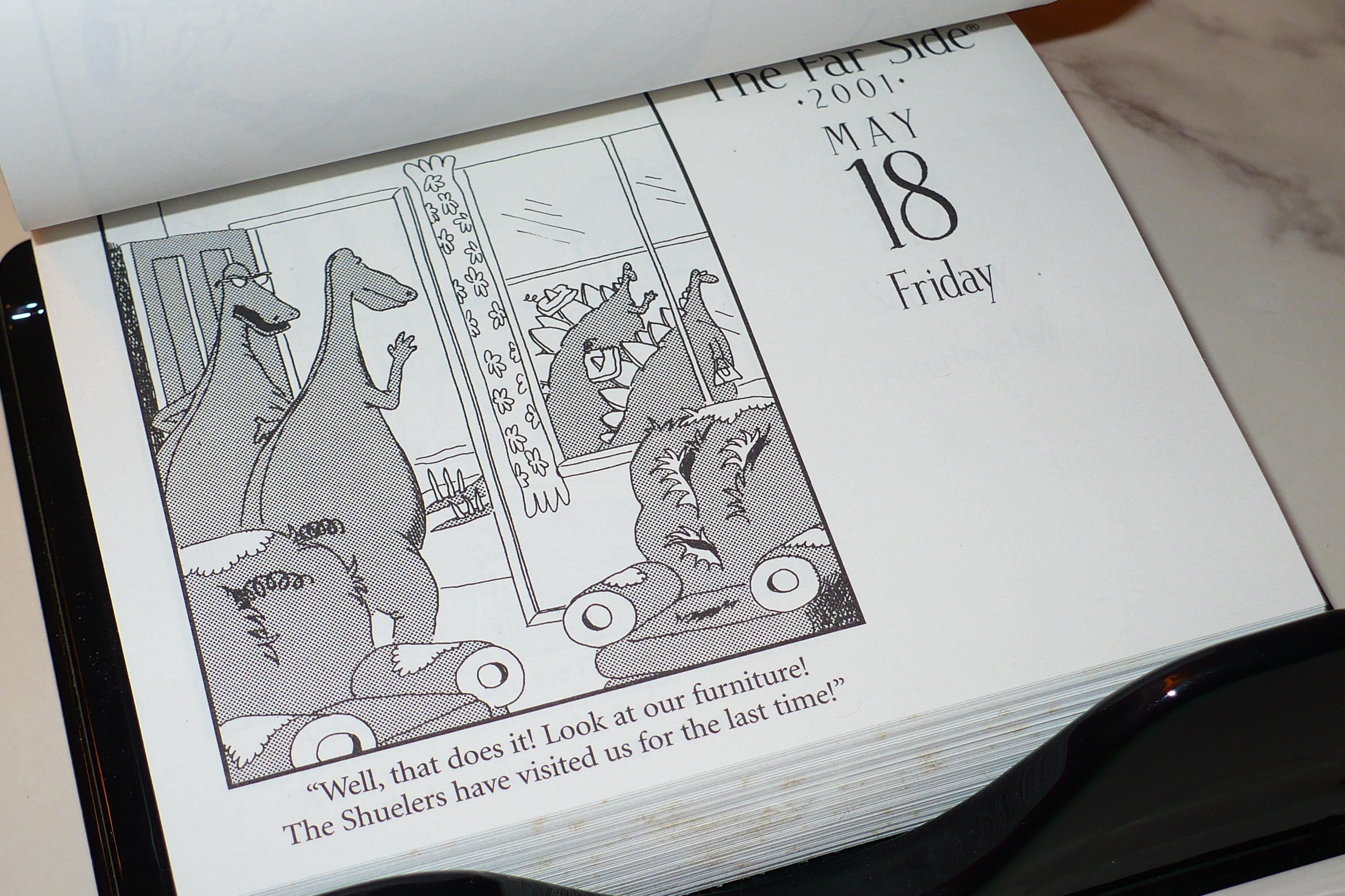 Vintage Unused THE FAR SIDE Gallery ~ Gary Larson ~ off the Wall Desk ...