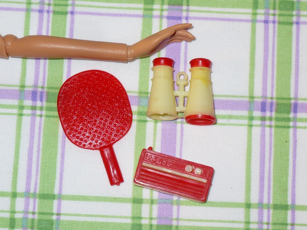 American Character TRESSY DOLL Accessory Lot Binoculars Ping Pong