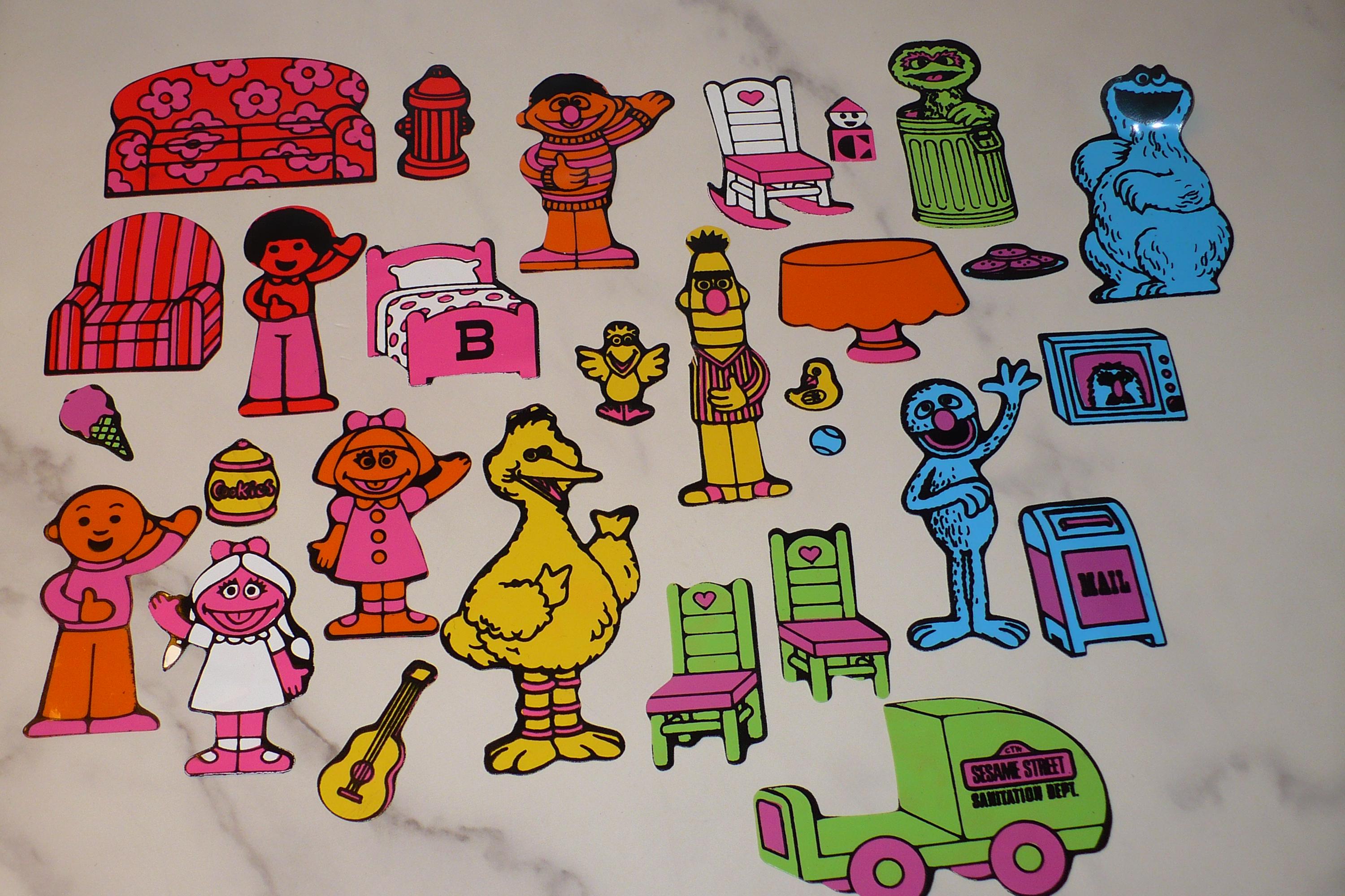 Colorforms Street Hawk Vintage Sesame Street Colorforms Replacement Pieces ~ Color Forms 29 ...