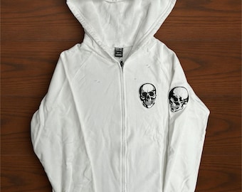 Number Nine “the Clash Double Skull Hoodie” Vintage Cotton Hoodie