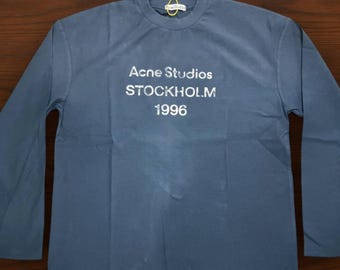 acne studios longsleeve print design Vinatge