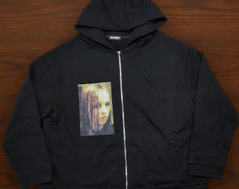 Raf Simons AW18 Christiane F. "Wet Hair" zip-up hoodie vinatge