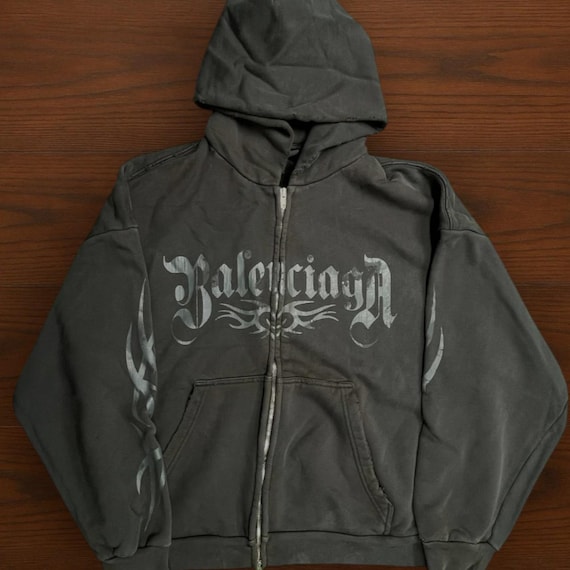 Balenciaga Tacky/tribal Y2k Vinatge Zip-up - Etsy