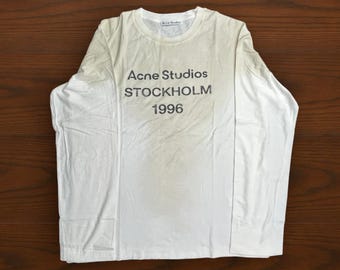 acne studios longsleeve print design Vinatge