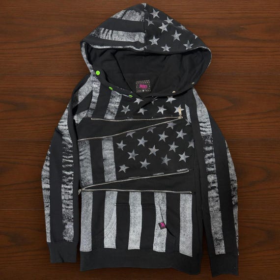 Vintage Abbey Dawn Avril Lavigne Flag Zip-up Hoodie - Etsy