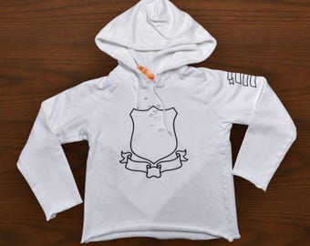 number nine aw01 white shield pullover Vintage