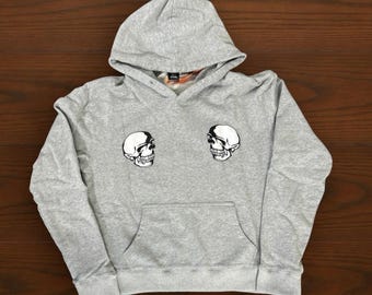 Number nine “the clash double skull hoodie” vintage cotton hoodie
