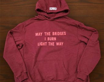 Vinatge vetements tag hoodie with stichied hood design