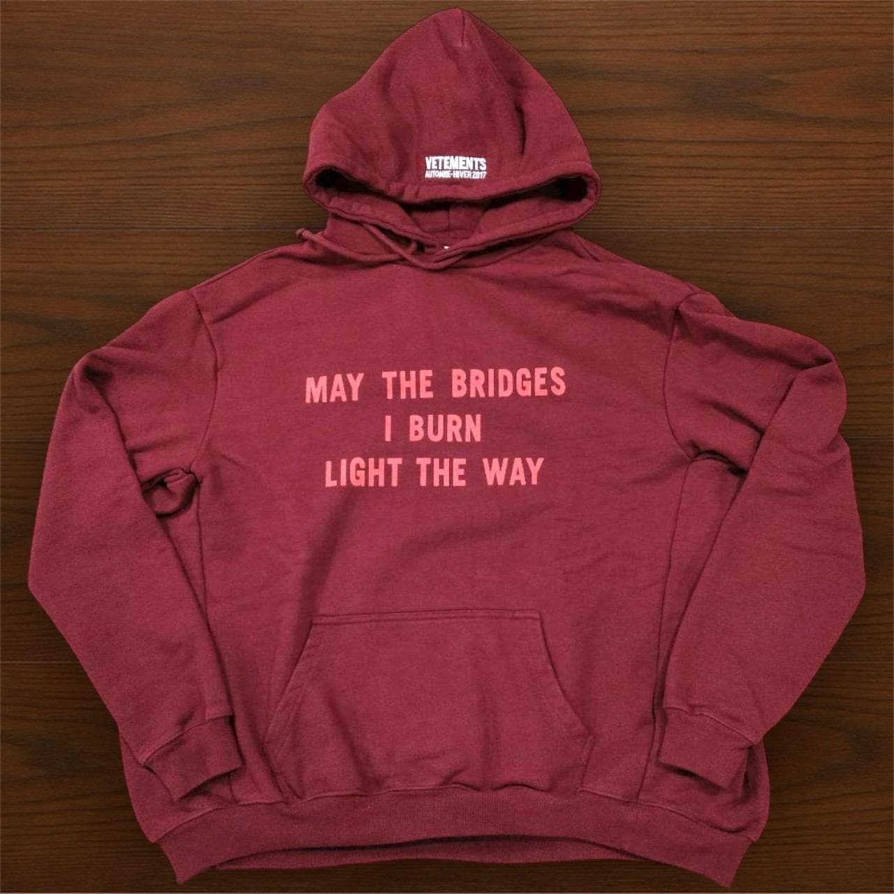 Vinatge Vetements Tag Hoodie With Stichied Hood Design - Etsy
