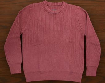 Maison Margiela Burgundy hand sewn vintage knit
