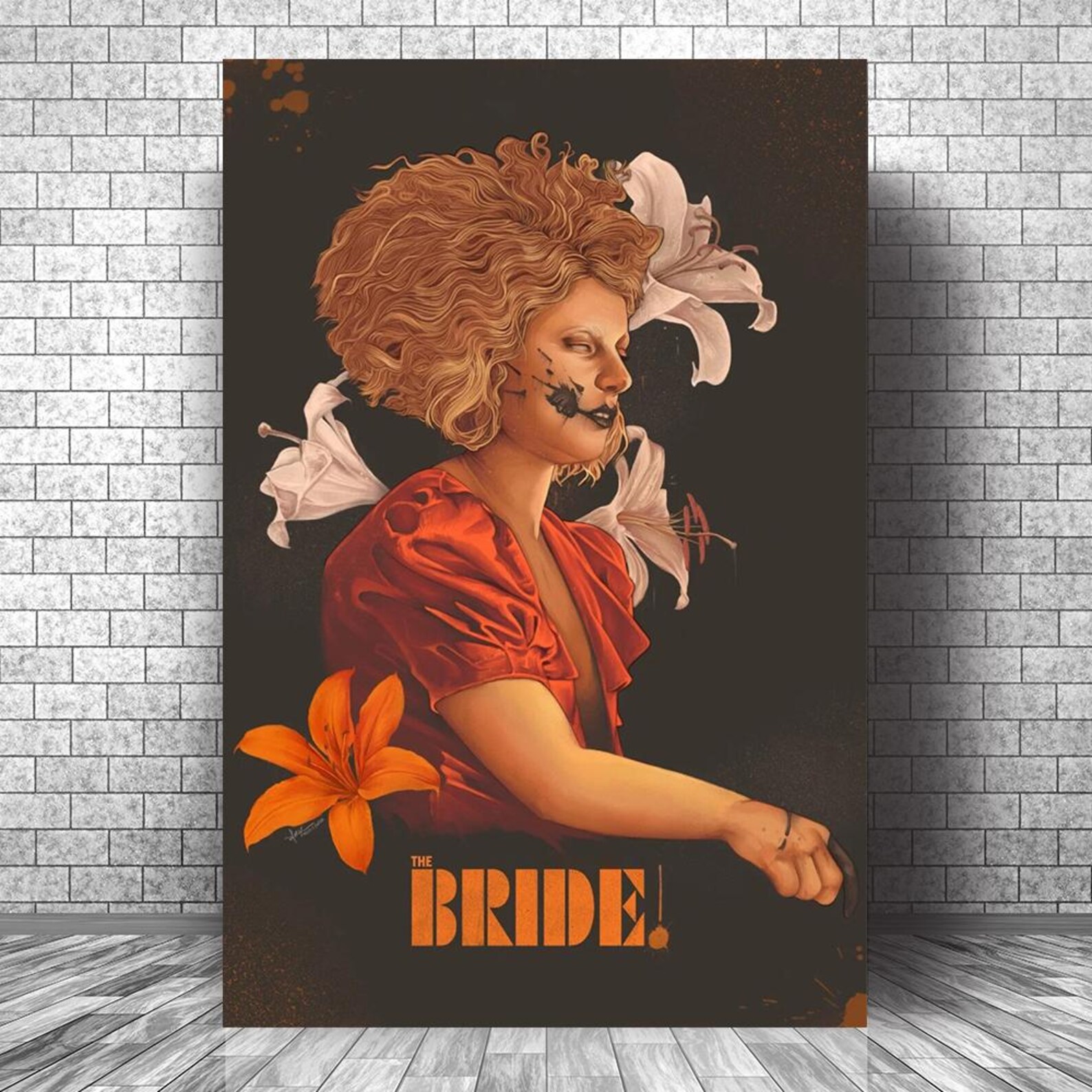 The Bride (2026) Movie Poster, Wall Decor, Vintage Art Poster, Canvas ...
