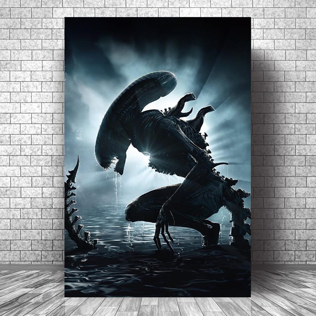 Alien Romulus Movie Poster, Wall Decor, Vintage Art Poster, Canvas ...