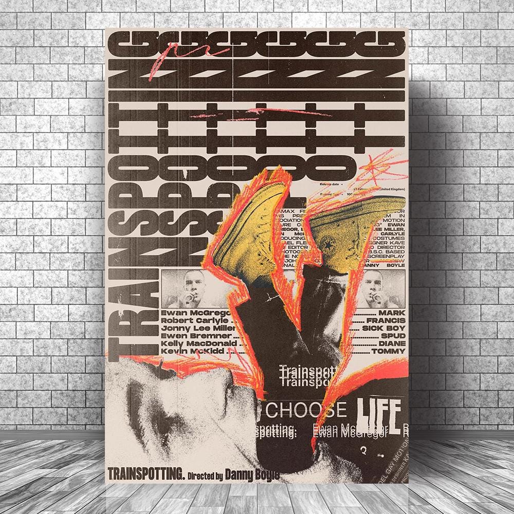 Trainspotting vintage poster - Etsy 日本