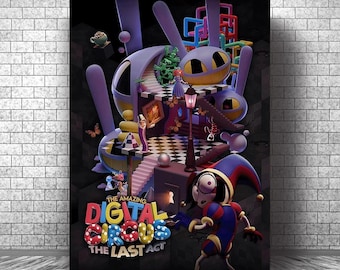 The Amazing Digital Circus The Last Act Movie Poster, Wall Decor, Vintage Art Poster, Canvas Prints, Personalised Gifts