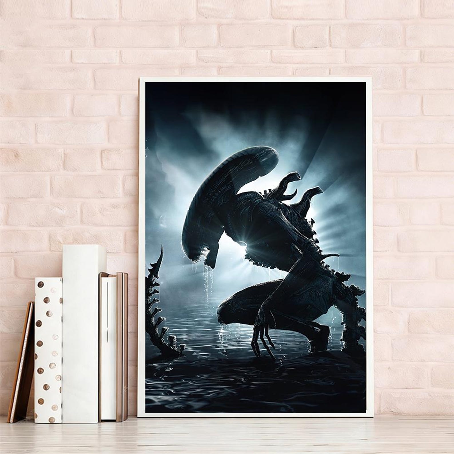 Alien Romulus Movie Poster, Wall Decor, Vintage Art Poster, Canvas ...