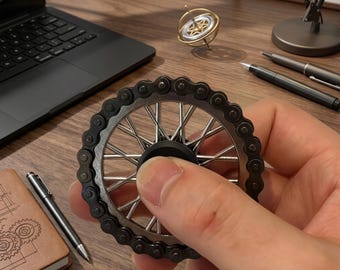 Giroscopio de metal con volante, juguete antiestrés para ejercitar los dedos, juguete de escritorio, regalo de Navidad