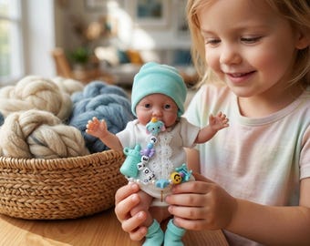 Muñeca bebé de silicona de cuerpo completo, micro prematuro, de 7 pulgadas, que parece dormir, mini reborn realista, regalo suave antiestrés para niños.