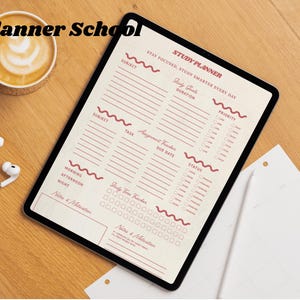 Study Planner School Printable | Student Homework Organizer | Assignment Tracker Template | Subject Priority Tracker | Subject Planner