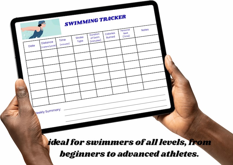 Swimming Pool Track.pdf Swimming Tracker Printable | Swim Log & Training Tracker | Swimming ...
