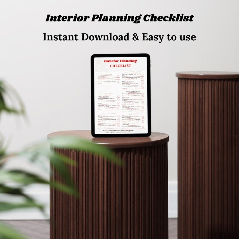 Interior Planning Checklist | Room by Room Home Planner | New House ...