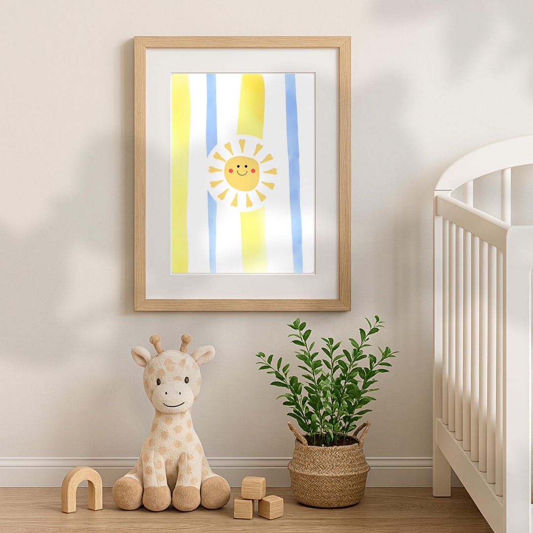 Editable Little Ray of Sunshine Nursery Wall Art, Printable Children's ...