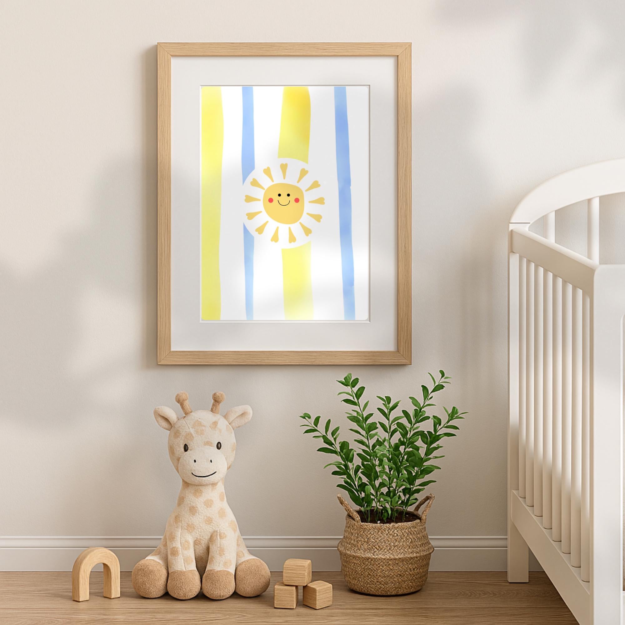 Editable Little Ray of Sunshine Nursery Wall Art, Printable Children's ...