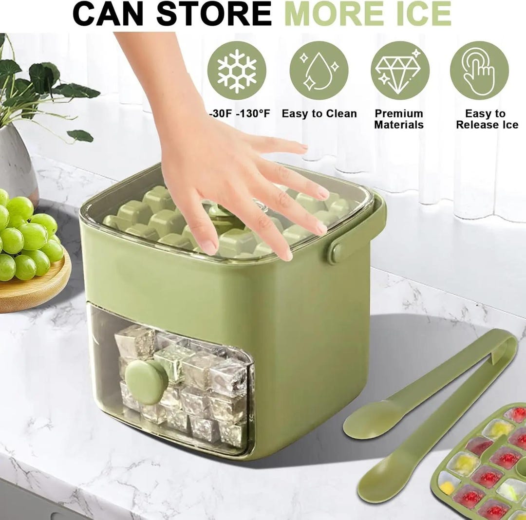 Portable Ice Bucket & Ice Cube Storage Container - Etsy