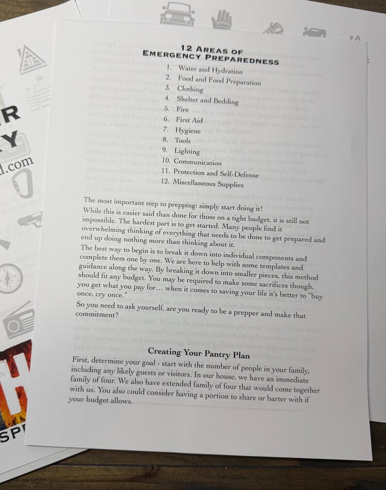 Printable Prepper List.pdf Prepper Pantry Checklist Printable | Build a Pantry on a Budget ...