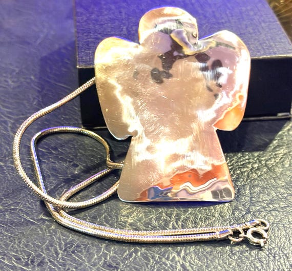 Vintage Handmade Sterling Silver Angel Pendant — 24g