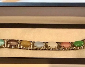 Bracciale vintage Sarah Coventry RAINBOW MOONGLOW anni '60