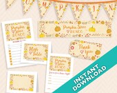 Pumpkin Spice Bunco Set - Fall Bunco Theme Deluxe printable bunco set, instant download