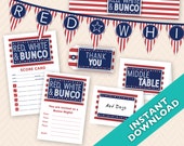 July Fourth Bunco Set - Deluxe printable 4th of July Bunco
