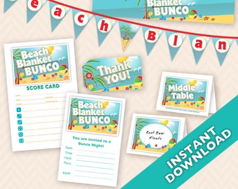 Beach Blanket Bunco Theme Deluxe Set