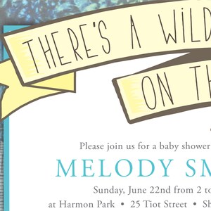 Wild Thing Baby Shower Invitation Design Where the wild things are image 4