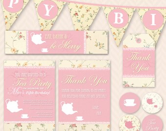 Cottagecore Tea Party Birthday Set