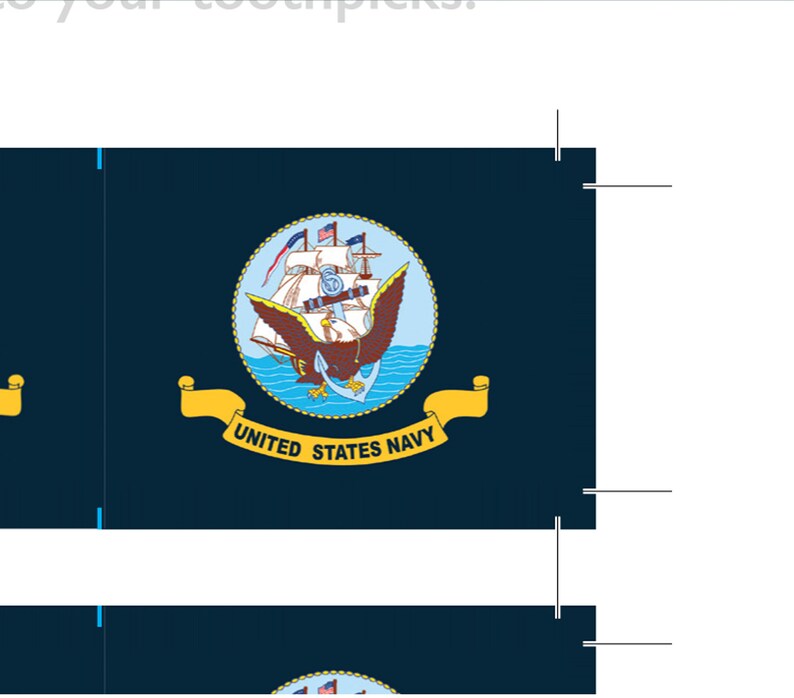 DIY printable food flag US Navy Flag Cupcake Topper Navy Food Flag cupcake topper