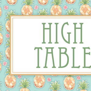 Pineapple Bunco Theme Scorecard and Table Marker Set image 2