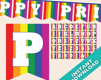 Printable Gay Pride Party Banner