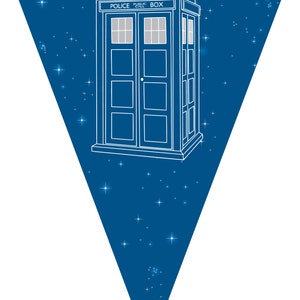 Doctor Who Tardis Printable Banner PDF image 4