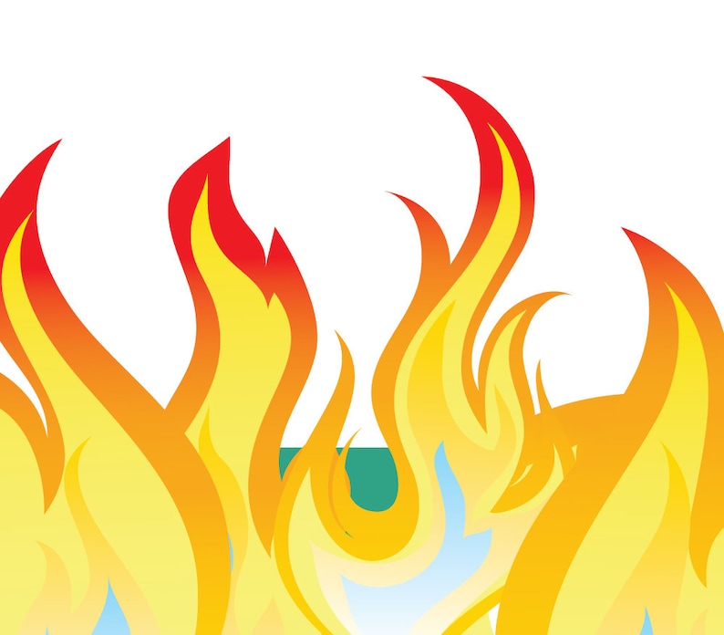 Dumpster Fire Vector Illustration Instant Download | Etsy