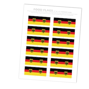 German Flag Toothpick Party Decoration Germany Party Theme image 2