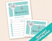 Bunco & Co. Bunco Theme Scorecard and Table Marker Set