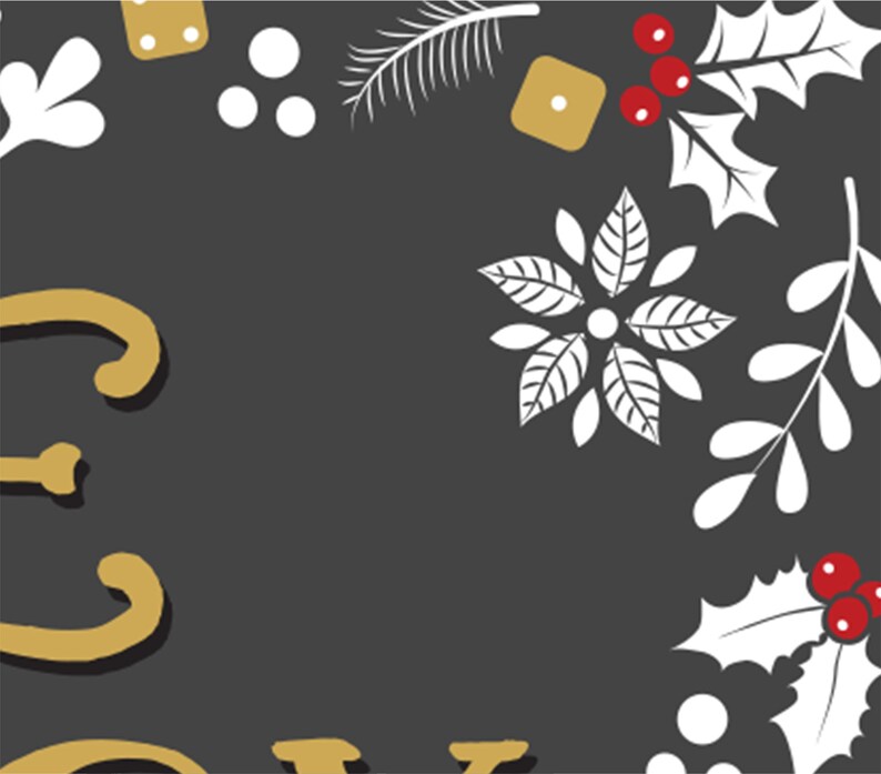 Peace Joy & Bunco Christmas Theme Bunco Scorecard, Table Marker Tally Sheet Set image 6