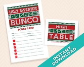 Ugly Sweater Christmas Bunco Set - Ugly Holiday Sweater Bunko