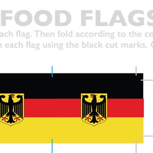 German Flag Toothpick Party Decoration Germany Party Theme image 4