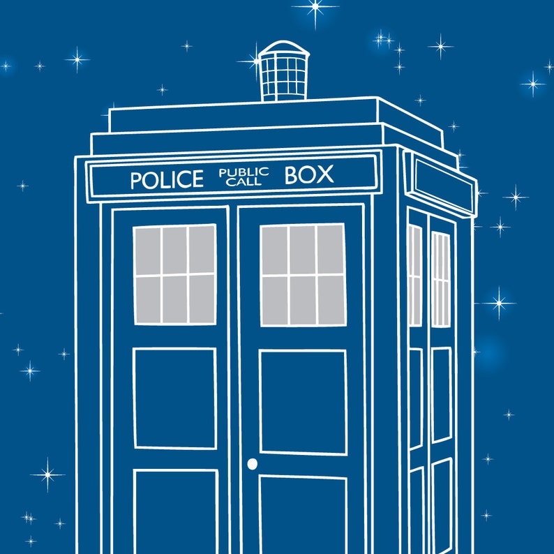 Doctor Who Tardis Printable Banner PDF image 5