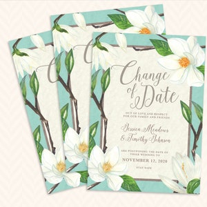 Wedding Change of Date Card Let guests know that your plans have changed image 9