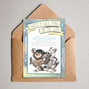 Wild Thing Baby Shower Invitation Design Where the wild things are image 6