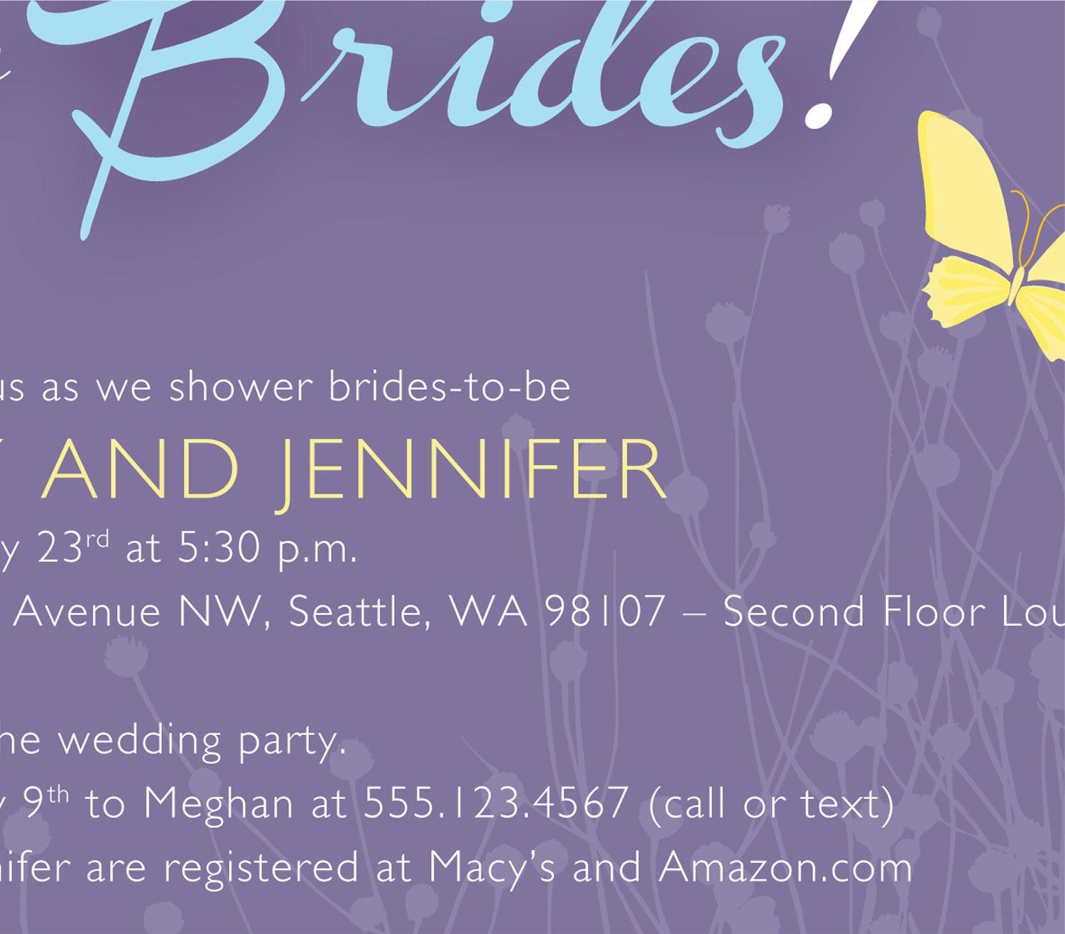 Lesbian Bridal Shower Invitation Design Gay Wedding Custom | Etsy