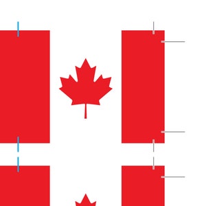 Canadian Flag Cupcake Topper - DIY Printable Toothpick Flag - Etsy